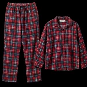 Cozy Red Plaid Womens Pajamas